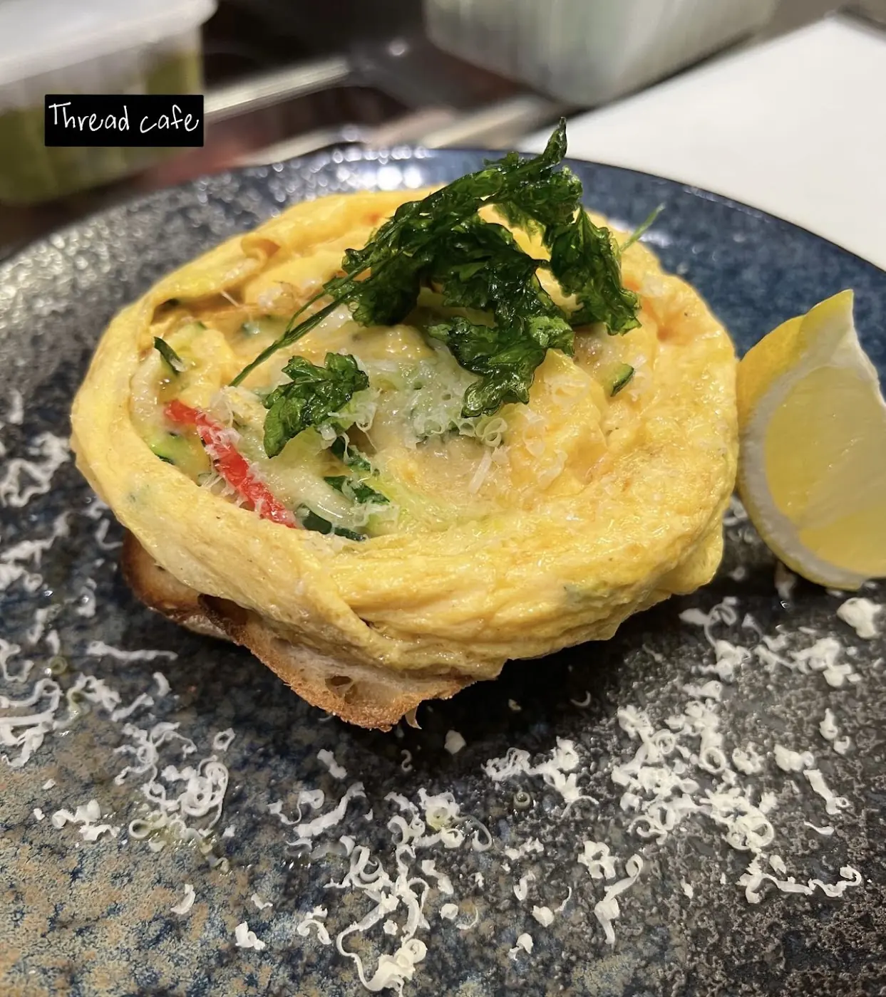 A brunch dish at Thread Cafe